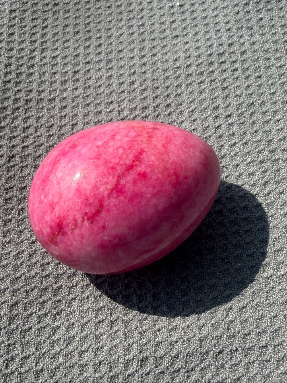 Pink Rose Stone Egg